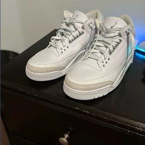 White Sneakers with Gray Accents